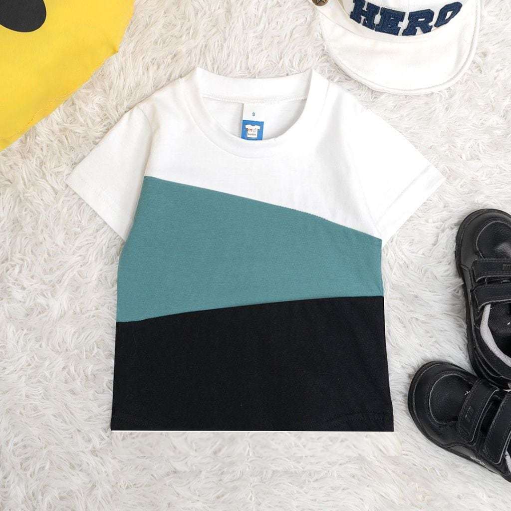 Triangle Layer - White/Emerald Green/Black L (Age 1-2)
