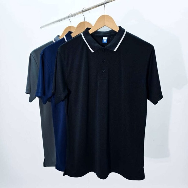 Tipping Collar Feathersoft Polo - Black (XXL)