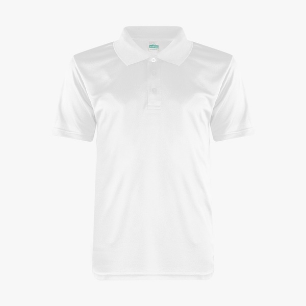 Microfiber Minimesh Polo - White (S)