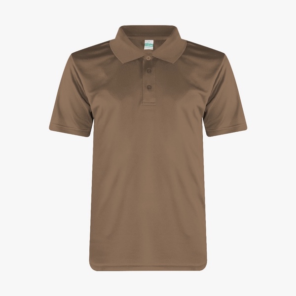 Microfiber Minimesh Polo - Dark Brown (XXL)