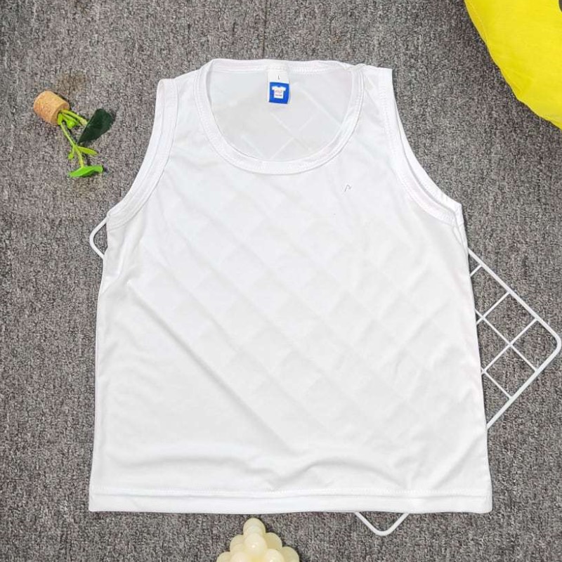 Kids Singlet Microfiber - White (S)