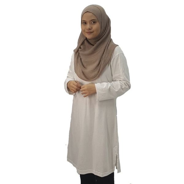 VERDANAH Classic Muslimah Fullycombed - White (S)