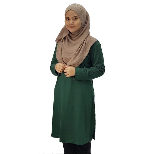 VERDANAH Classic Muslimah Fullycombed - Bottle Green (L)