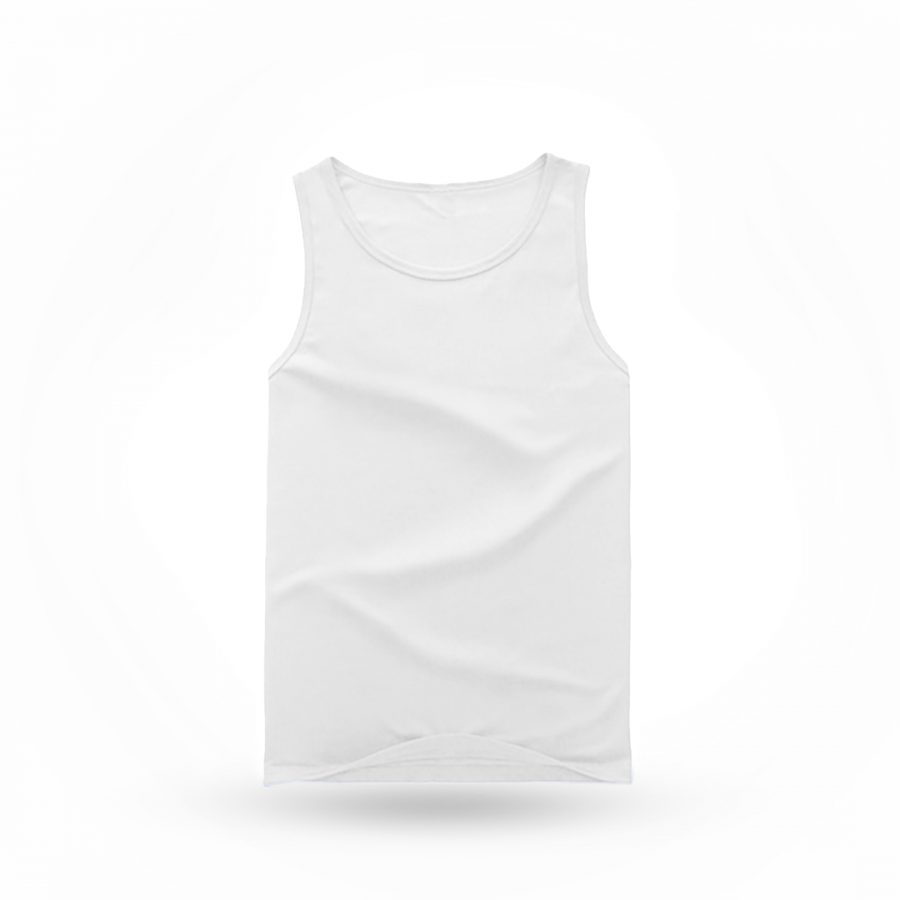 Kids Singlet Cotton White - XL