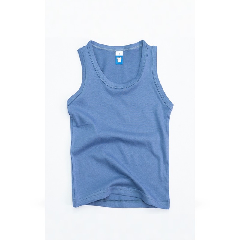 Kids Singlet Cotton Colony Blue - XL
