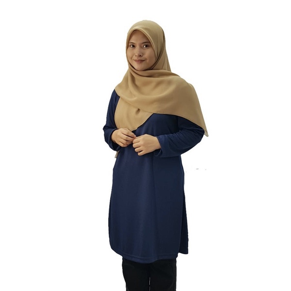 VERDANAH Microfiber Feathersoft Muslimah - Navy Blue (L)