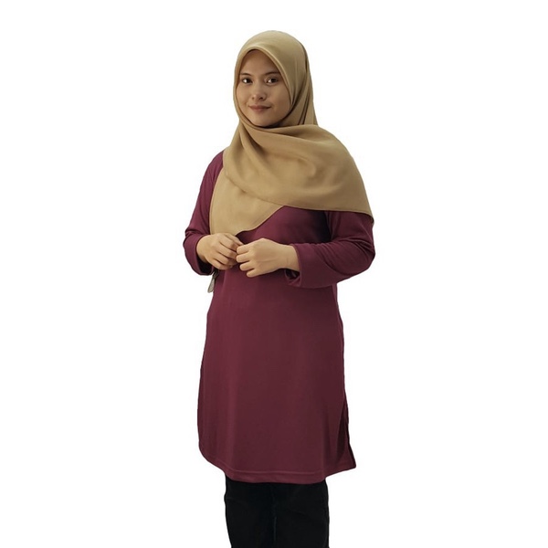 VERDANAH Microfiber Feathersoft Muslimah - Burgundy (S)