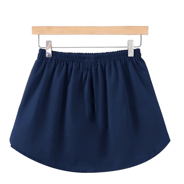 Half Moon Cotton Skirt Extender - Navy Blue (S)