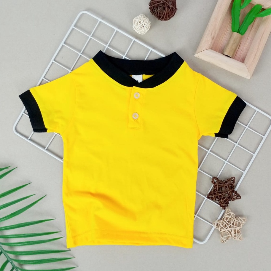Baby Casual Polo Yellow - M