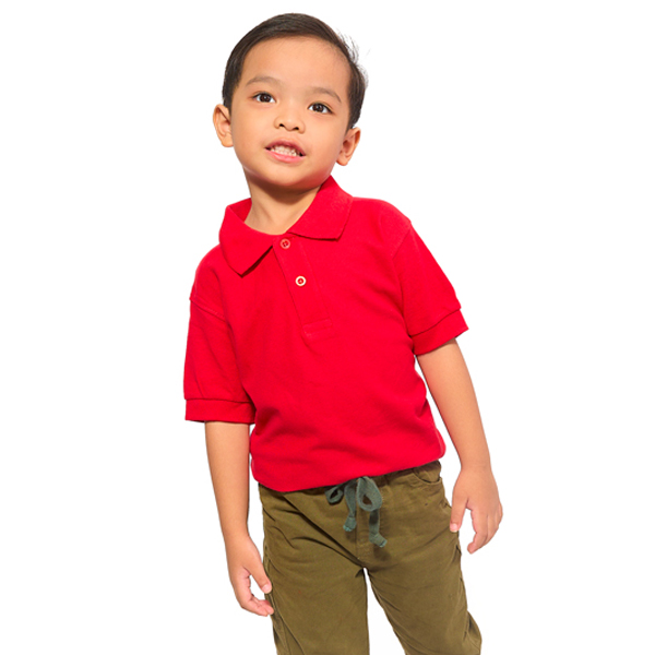Foursquare Kids Polo Red - (Age 9-11y)