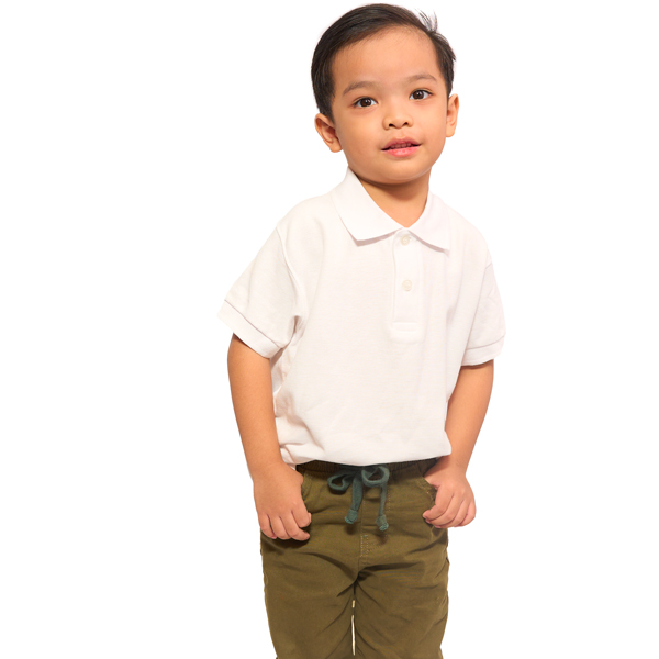 Foursquare Kids Polo White -(Age 9-11y)
