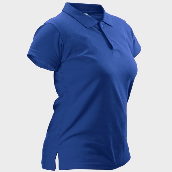 women-casual-polo-royal-blue