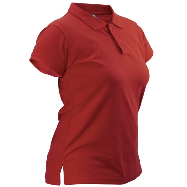 Women Casual Polo - Burgundy (M)
