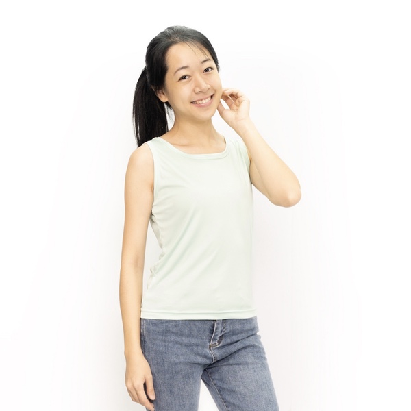 VVID Women Gym Singlet - Ice Mint Green (L)