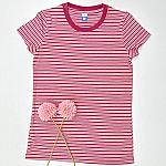women-striped-rn-t-shirt-burgundy thumbnail