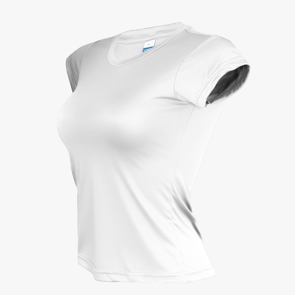 VVID Microfiber Ladies Short Sleeve - White (XL)