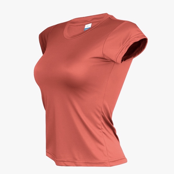 VVID Microfiber Ladies Short Sleeve - Red (XL)