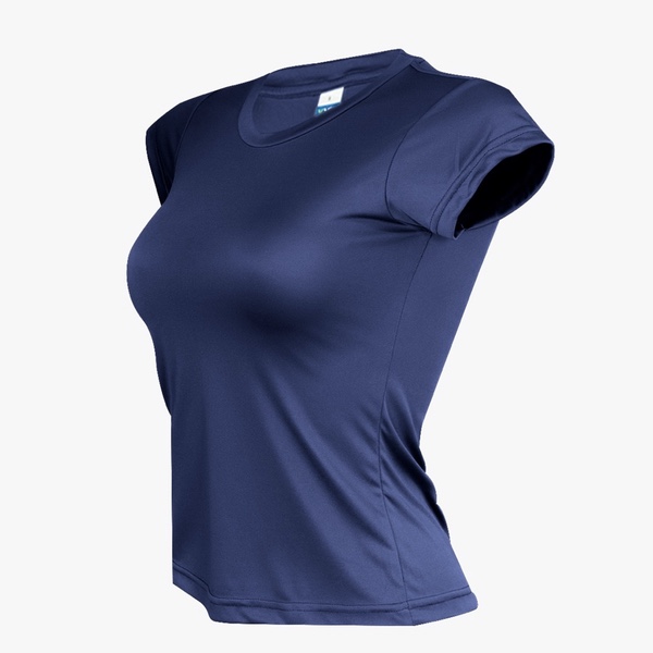 VVID Microfiber Ladies Short Sleeve - Navy Blue (L)