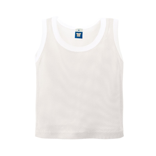 Cotton Eyelet Baby Singlet Off White - XL (18-24 month)