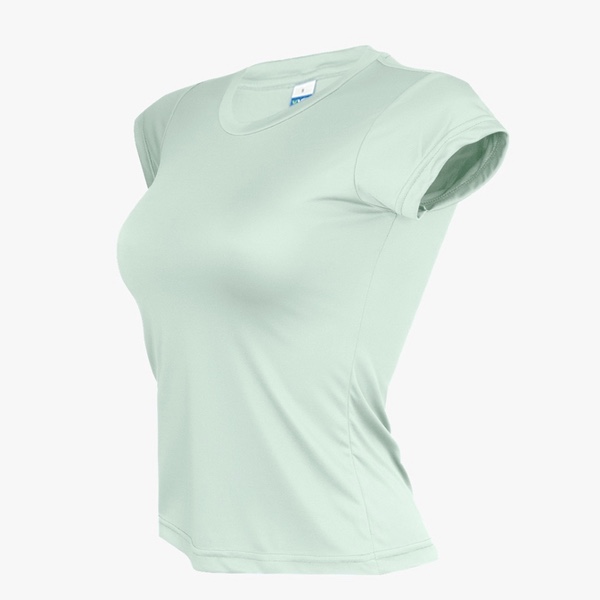 VVID Microfiber Ladies Short Sleeve - Ice Mint Green (S)