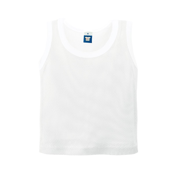 Cotton Eyelet Baby Singlet White - XL (18-24 month)