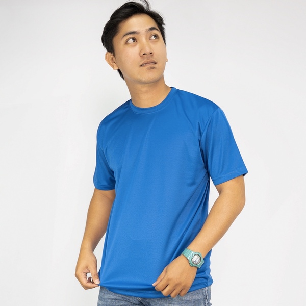 Microfiber Minimesh Round Neck - Royal Blue (L)