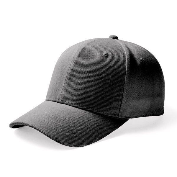 Basic Cotton Brush Cap - Dark Grey