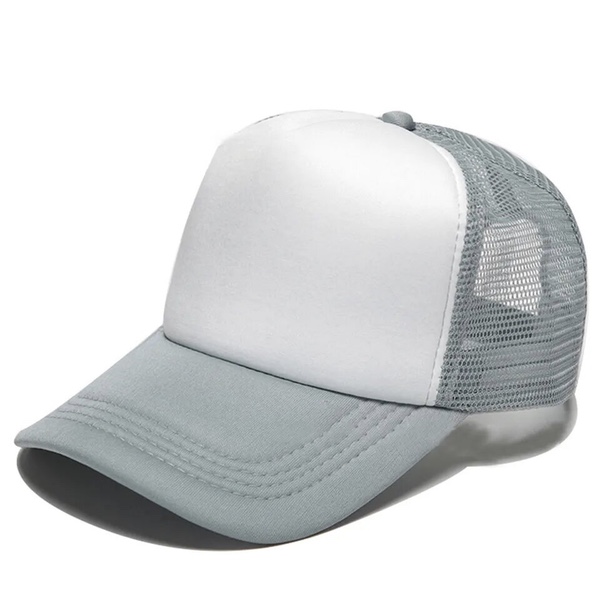 Foam Trucker Mesh Cap - Grey/White