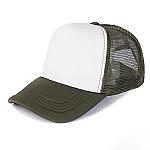 foam-trucker-mesh-cap-olive-green-white thumbnail