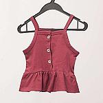 Baby-Girl-Button-Top-Burgundy thumbnail