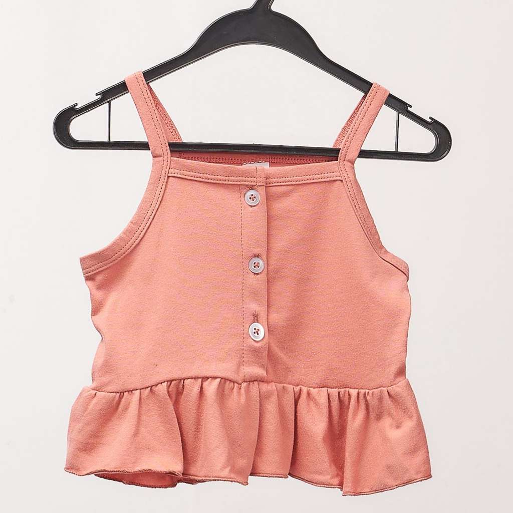 Girl Button Top Rose Dawn - S (3-6 month)