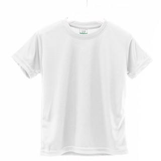 Minimesh Kids Round Neck White - (Age 7-8)