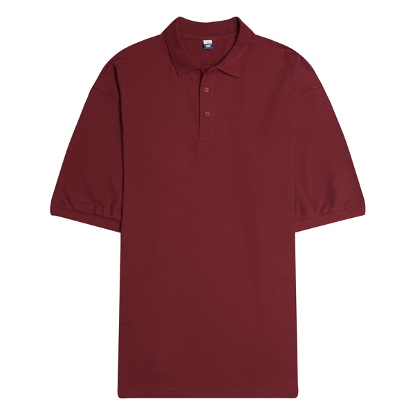 MD Plus Size Polo - Burgundy (7XL)