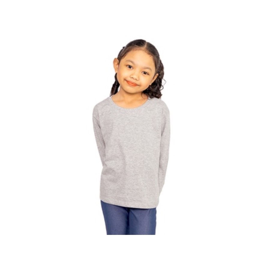 Panbasic Kids LS Grey Melange - Age 9-11
