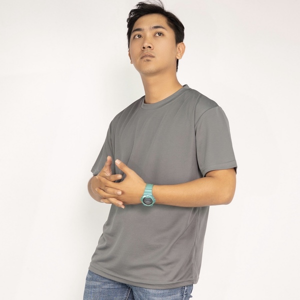 Microfiber Minimesh Round Neck - Knight Grey (XS)