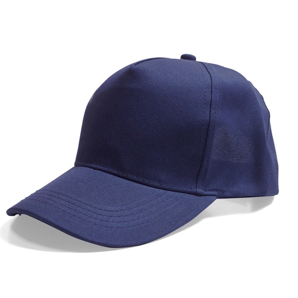 5 Panel Velcro Cap - Navy Blue