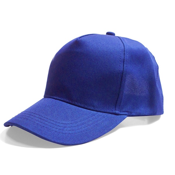 5 Panel Velcro Cap - Royal Blue