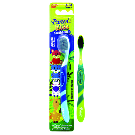 Pureen Kids Toothbrush (Charcoal, 6 to 12 Years) | Pureen Malaysia