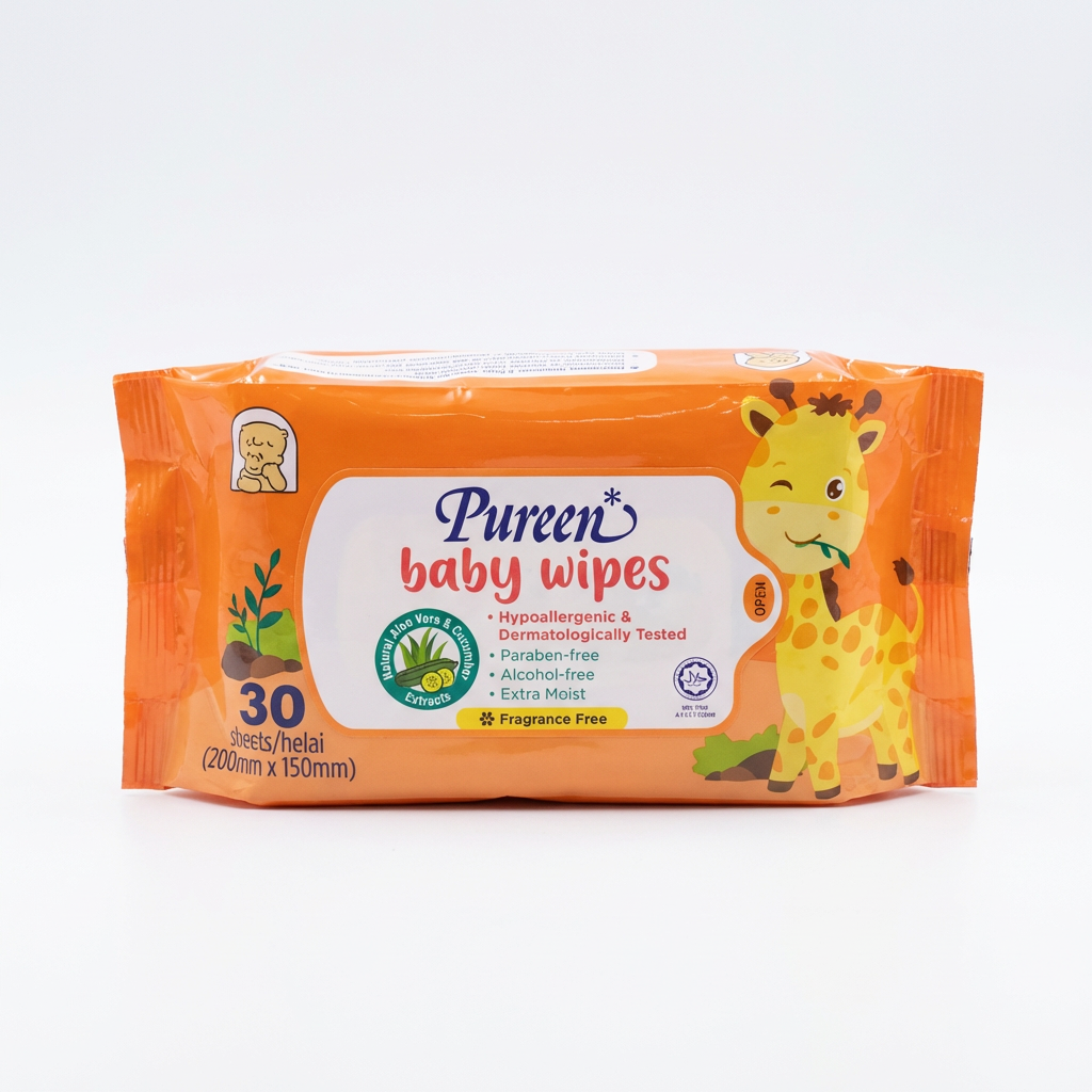 Pureen Baby Wipes - Fragrance Free