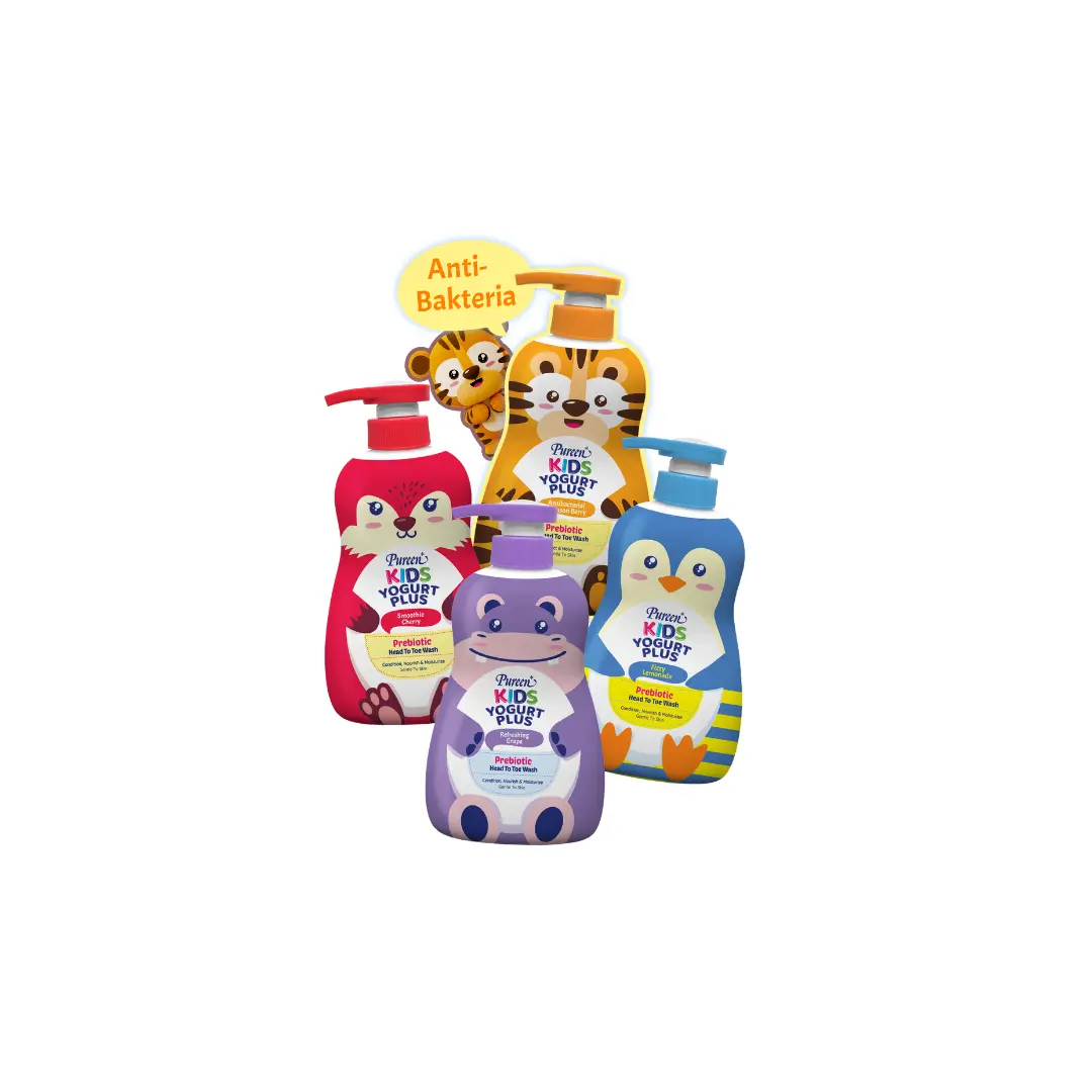 Pureen Kids Yogurt Plus Prebiotic Head to Toe Wash 700ml