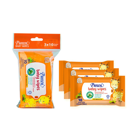 Pureen Baby Wipes FF 10's