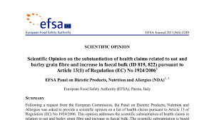 Scientific Opinion on the substantiation of health claims related to oat and barley