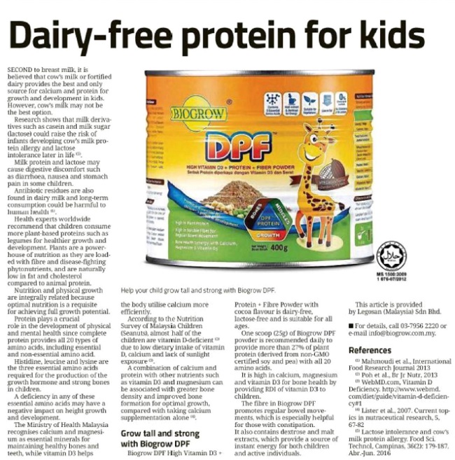 Dairy free for kids
