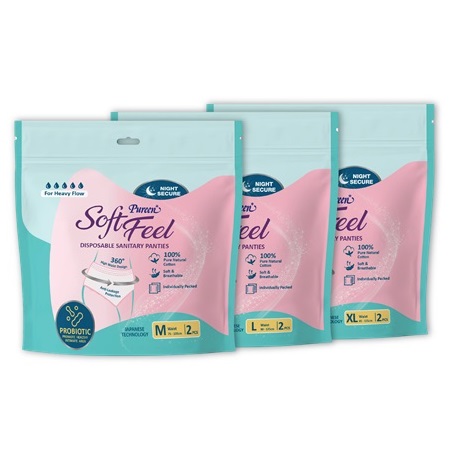 Pureen SoftFeel Disposable Sanitary Panties