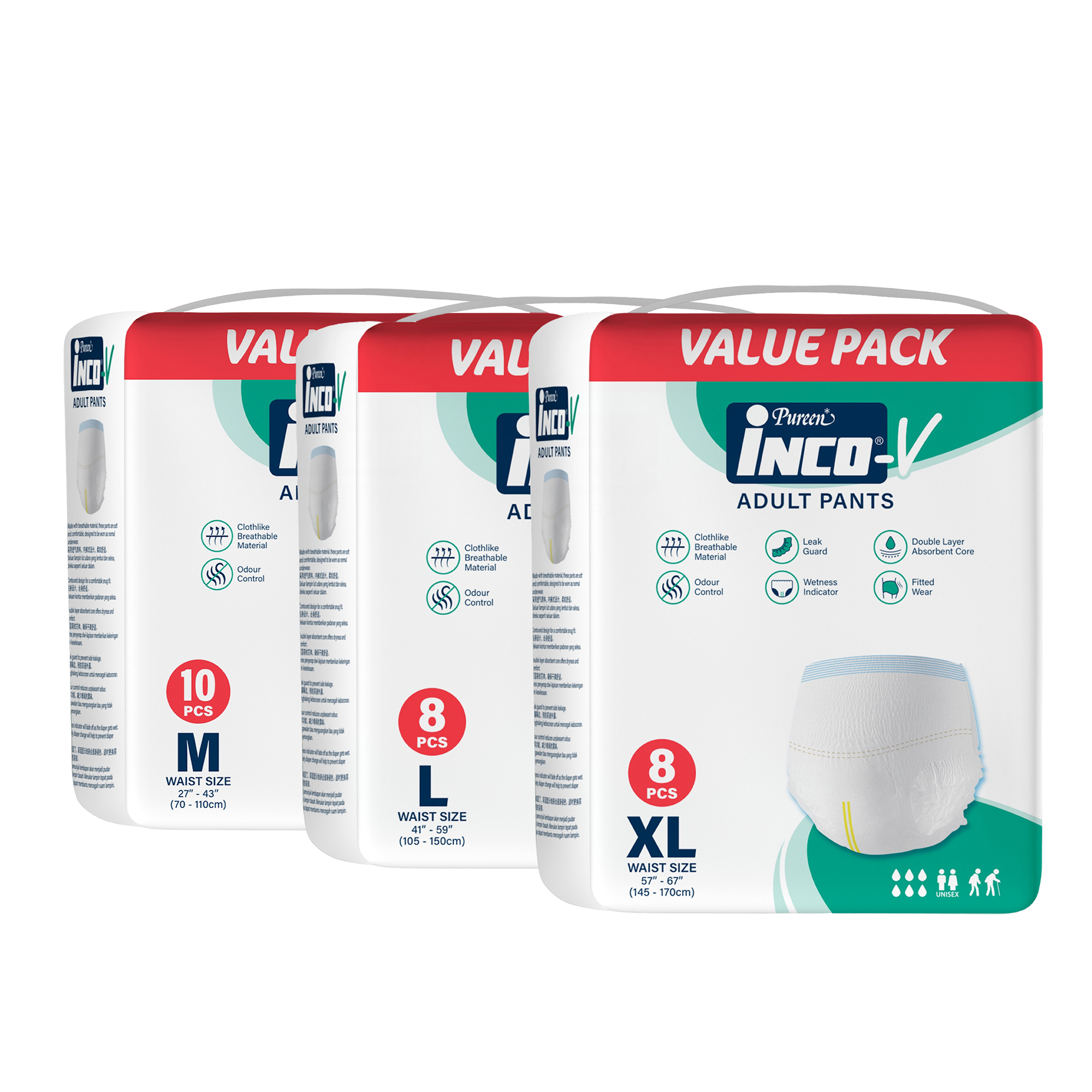 Pureen Inco-V Adult Pants
