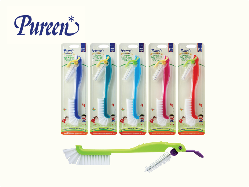 Pureen Foldable Bottle and Teat Cleaning Brush