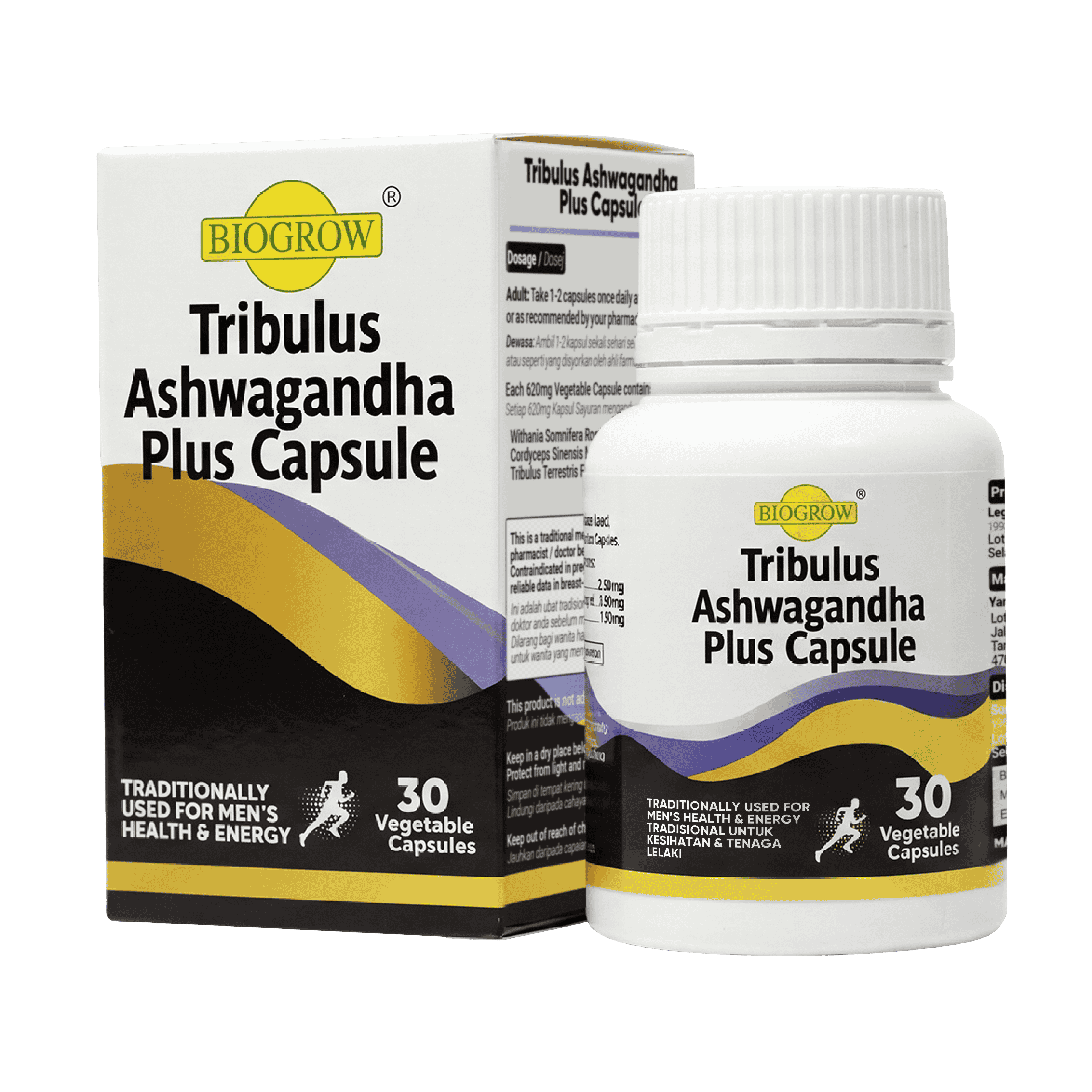 Biogrow Tribulus Ashwagandha Plus Capsule
