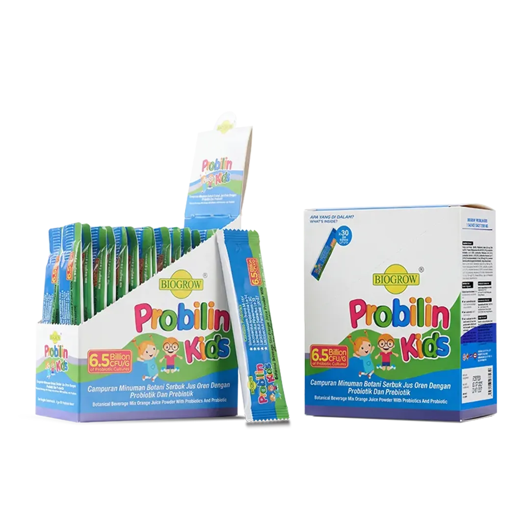 Probilin Kids probiotics and prebiotics box