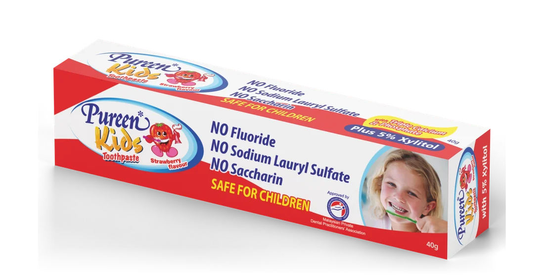 Pureen Kids Toothpaste Strawberry 40 g box