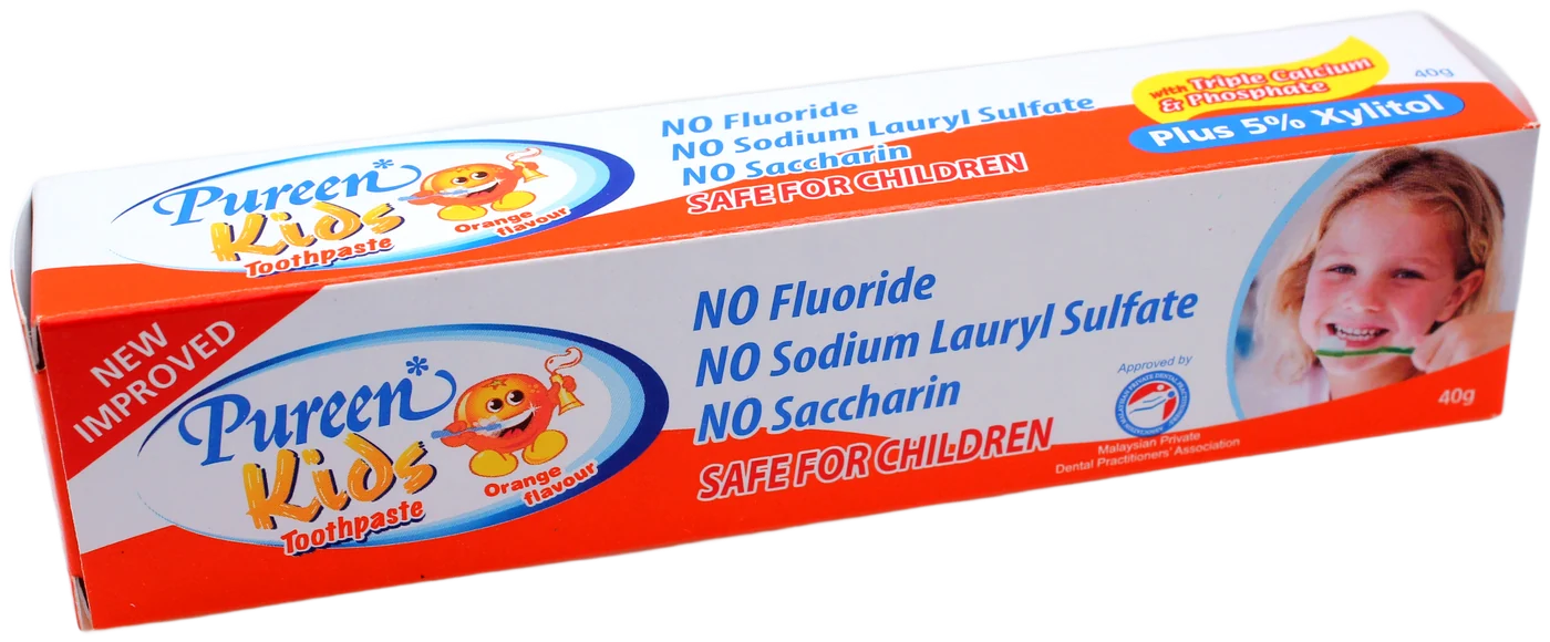 Pureen Kids Toothpaste Orange flavour box